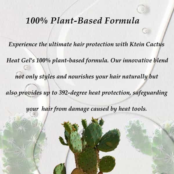 Ktein Cactus Heat Gel: 392F Ultimate Heat Defense & Luscious Hair