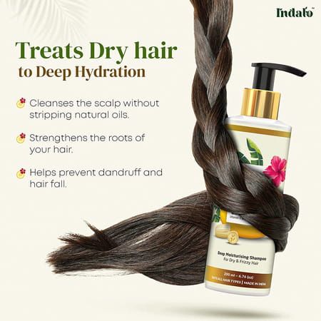 Indalo Banana Hibiscus Moisturizing Shampoo 200ml For Men And Women