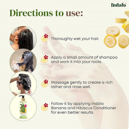 Indalo Banana Hibiscus Moisturizing Shampoo 200ml For Men And Women