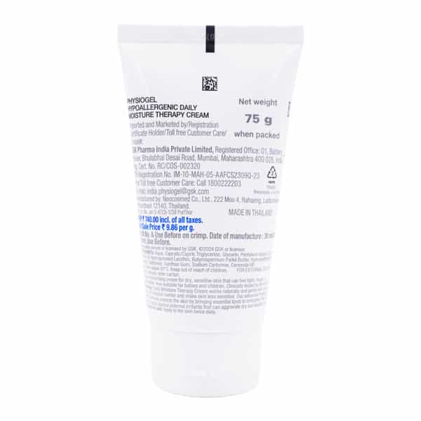 Physiogel Hypoallergenic Dmt (Daily Moisture Therapy) Cream-75G