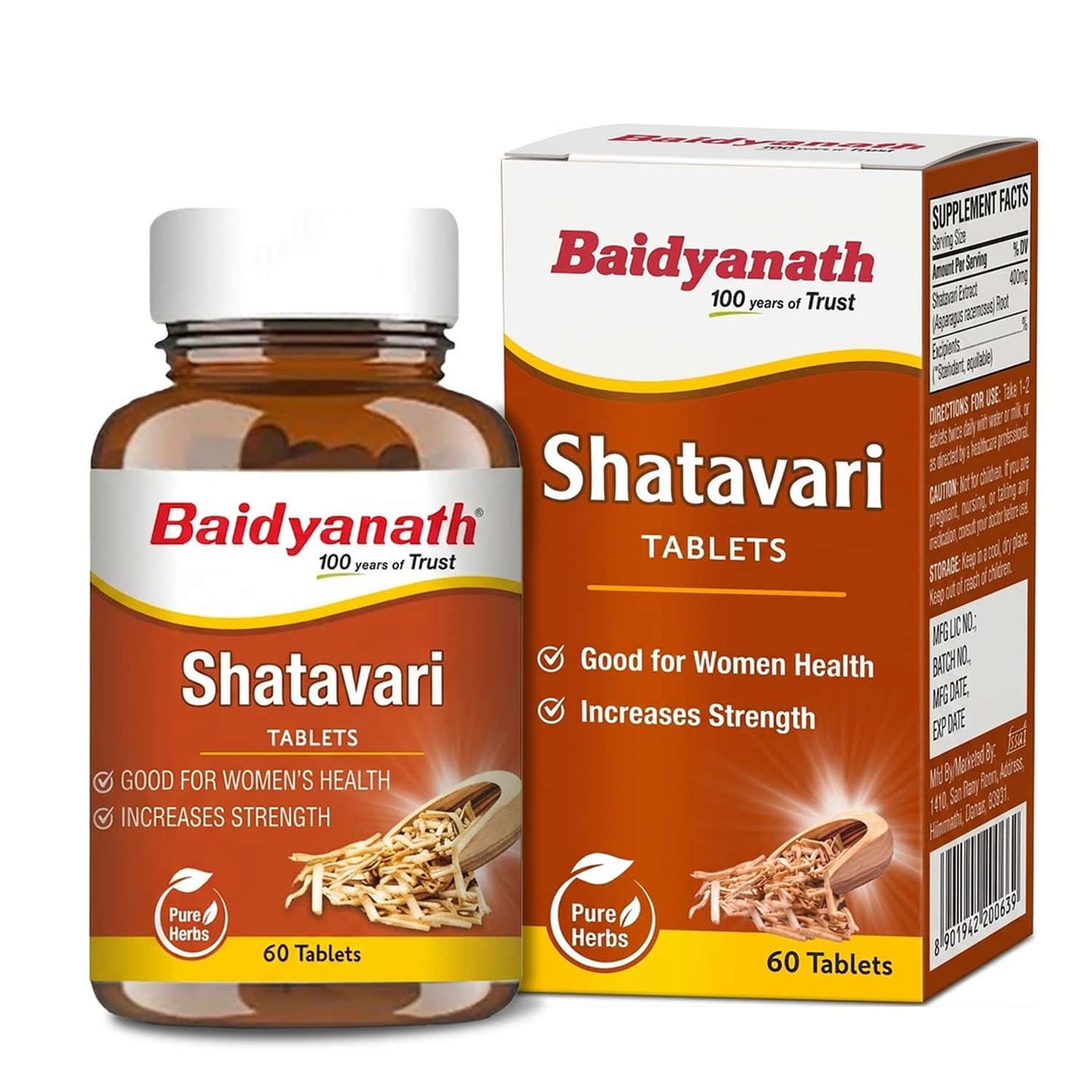 Baidyanath Ayurved Shatavari Tablets 60s | Women's Wellness & Lactation