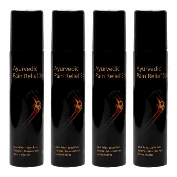 Orthomol Ayurvedic Pain Relief Spray 55 Gm For Joint Pain Muscular Pain Knee Pain (Pack Of 4)