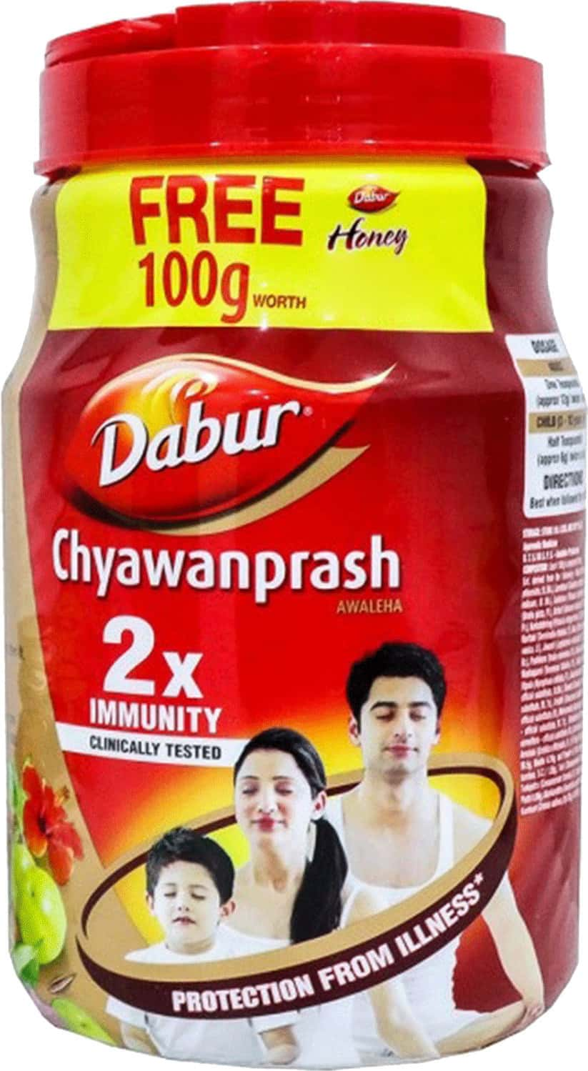 Dabur Chyawanprash 2x Immunity Action 2kg With Dabur Honey 100g