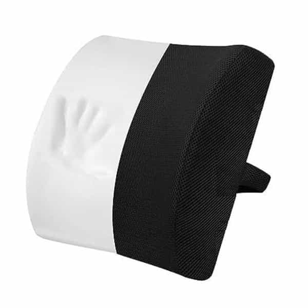 Chevalier Lumbar Support Backrest Compatible With Car | Office Chair For Back Pain Relief - Black