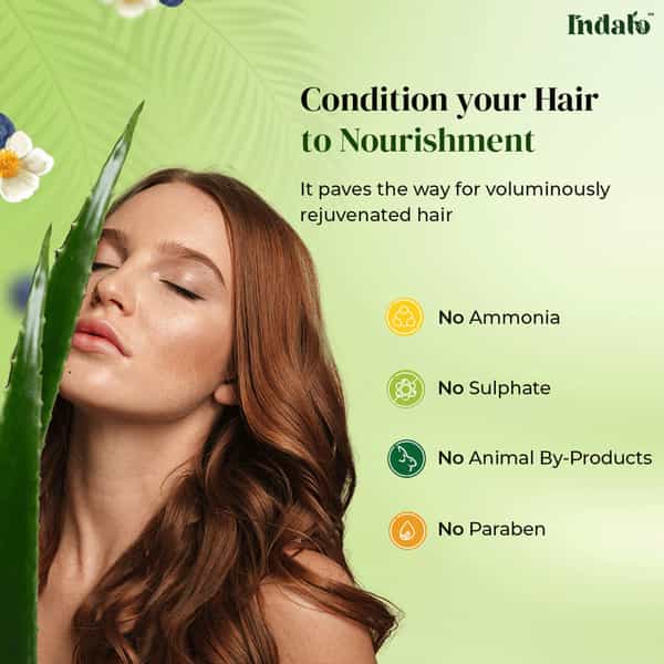 Indalo White Tea Aloe Vera Hair Growth Conditioner For Strengthening & Volumizing Oily Hair - 600Ml