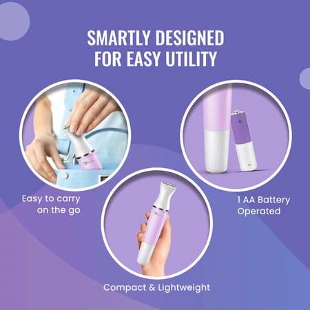 Syska Ft009 Runtime: 120 Min Grooming Kit For Women (White Pink)