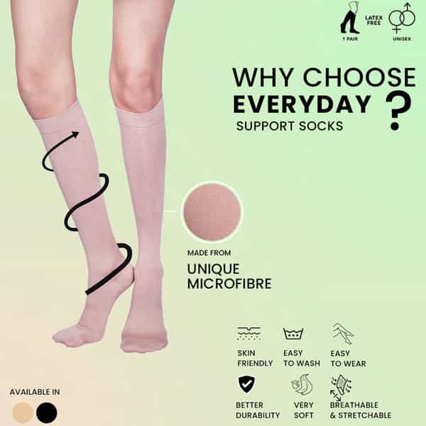 Sorgen Everyday Support Socks (Beige Xlarge)