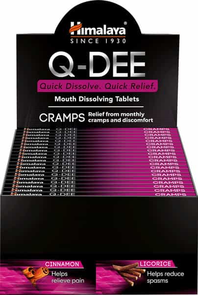 Himalaya Q-Dee Cramps Cinnamon Licorice Strip Of 8 Tablets