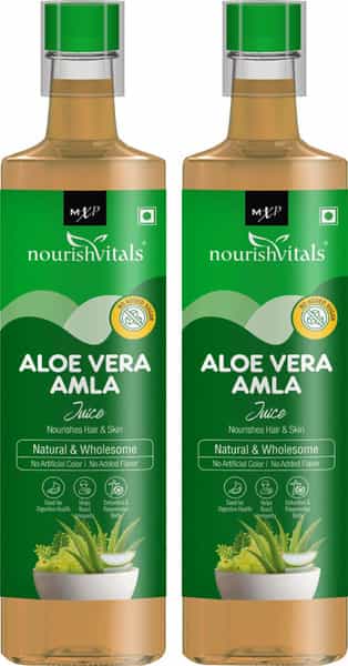 Nourishvitals Aloe Vera Amla Jamun Juice | 500Ml (Pack Of 2)