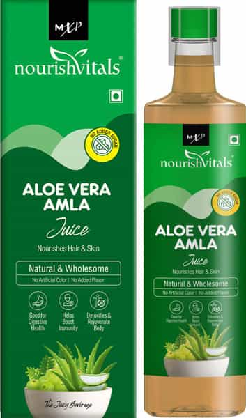 Nourishvitals Aloe Vera Amla Jamun Juice | 500Ml (Pack Of 2)
