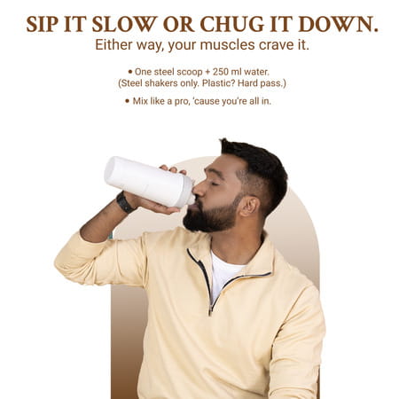 Truebasics Clean Whey Protein Powder Isolate & Concentrate Blend (Coffee 1kg) | 25g Protein