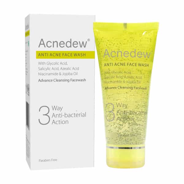 Acnedew Anti Acne Face Wash 3-Way Action Cleanser With Glycolic Acid | Normal To Oily Skin 100 Ml