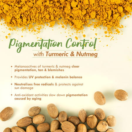Nat Habit Turmeric Nutmeg Face Moisturizer Malai | Pigmentation | Sun Burn Healing & Uv Protect 30g