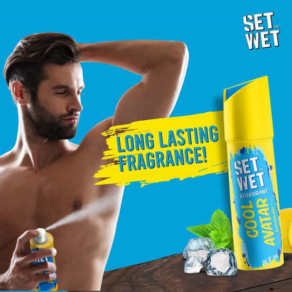 Set Wet Deodorant Spray Perfume Cool | Charm & Mischief Avatar For Men | 150Ml (Pack Of 3)