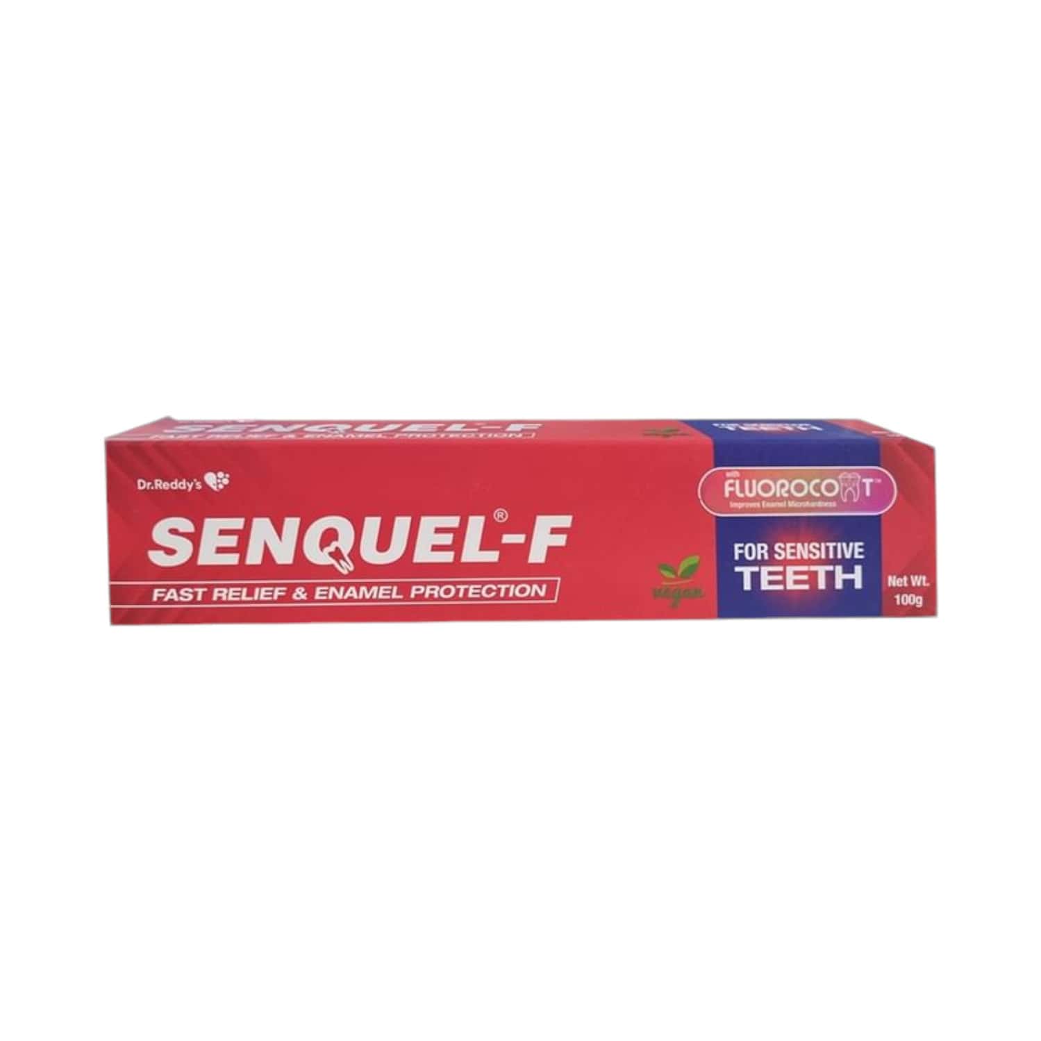 Senquel F Fast Relief & Enamel Protection For Sensitive Teeth Sugar Free Toothpaste 100 Gm