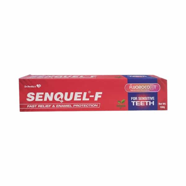 Senquel F | Fast Relief & Enamel Protection | For Sensitive Teeth | Sugar Free | Toothpaste 100 Gm