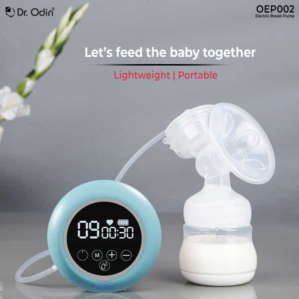 Dr. Odin Oep002 Electric Breast Pump Portable & Rechargeable Touch Screen 3 Modes 27 Suction Levels