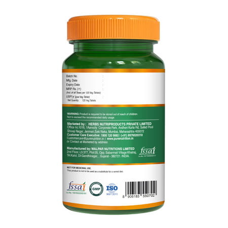 Pure Nutrition Vitamin B12(Methylcobalamin)1500mcg (120 Tablets)