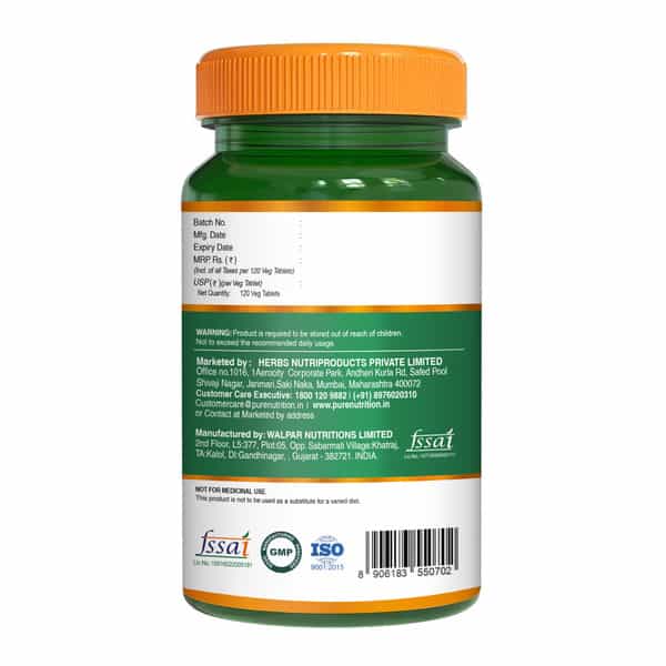 Pure Nutrition Vitamin B12(Methylcobalamin)1500Mcg (120 Tablets)