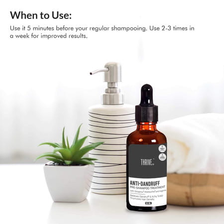 Thriveco Anti-Dandruff Pre-Shampoo Treatment 50ml For Dandruff Itchy Scalp