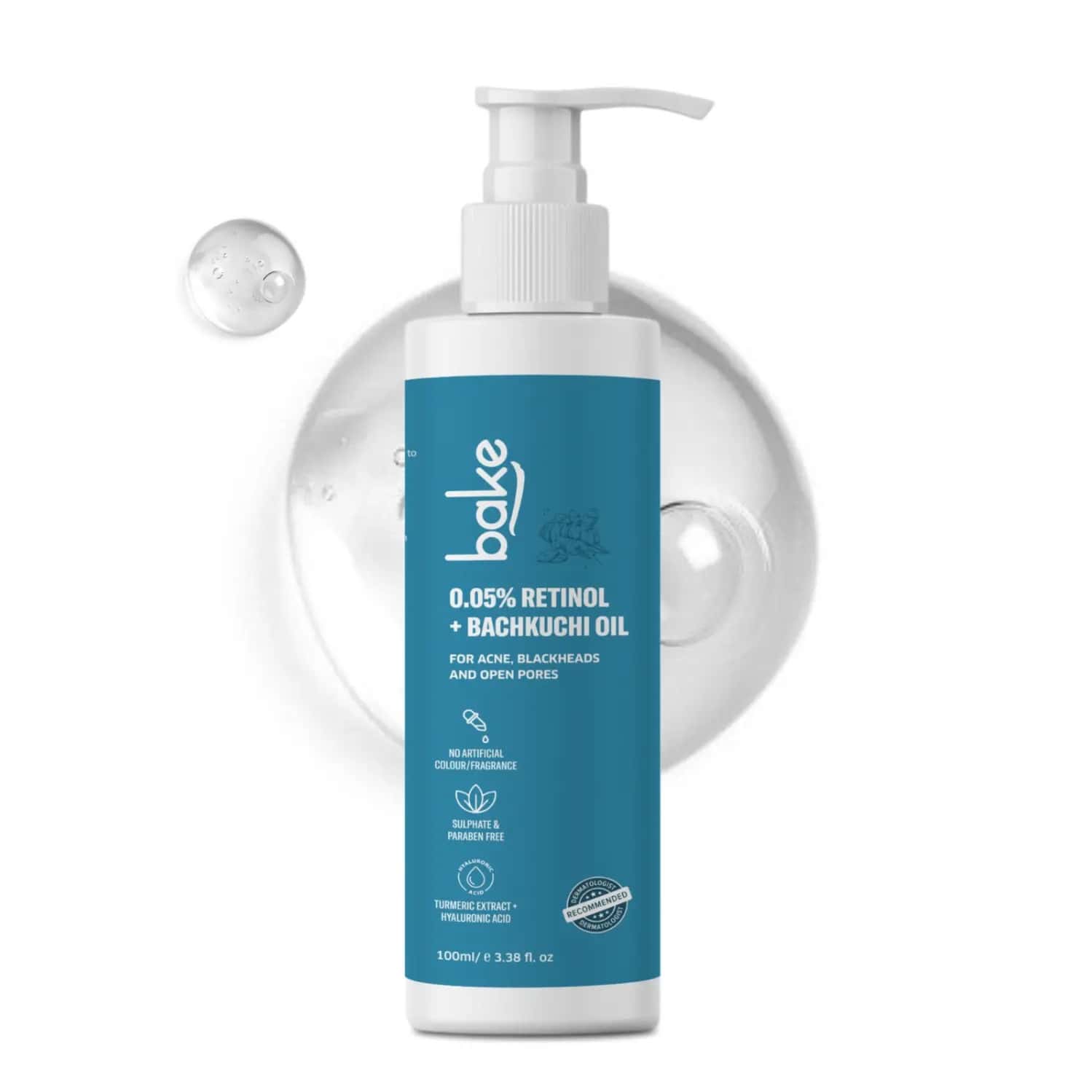 Bake 0.05% Retinol Face Wash For Anti Aging & Skin Tightening (100ml)