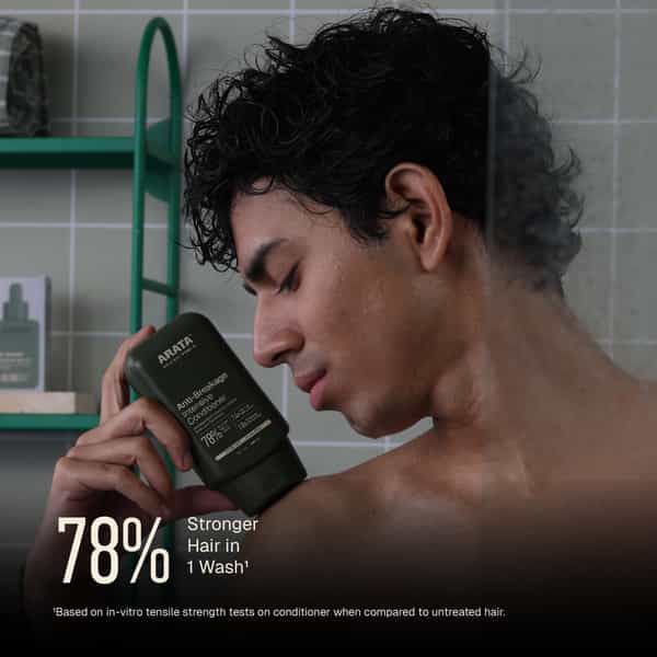 Arata Anti - Hair Fall Conditioner | Reparage| Caffeine| Biotin | Thicker & Shinier Hair | 200 Ml