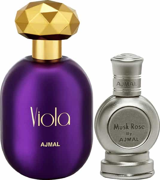 Ajmal Viola Edp 75Ml For Women And Rose Concentrated Oil Musky Alcohol-Free Attar 12Ml For Unisex