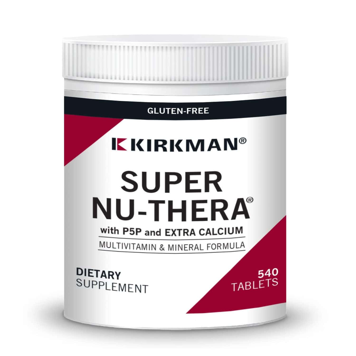 Super Nu-thera With Extra P5p | 540 Tablets | Kirkman Labs