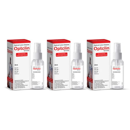 Westcoast Optclin Optical Lens Cleaner And Spectacles Cleaner - 30ml (Pack Of 3)