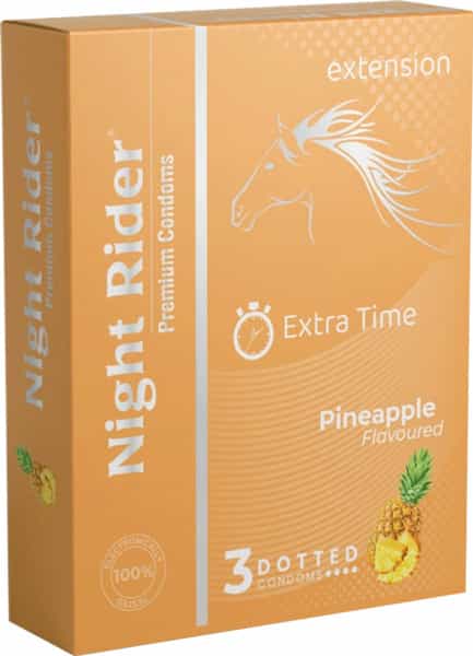 Night Rider Condom - Pineapple -3'S