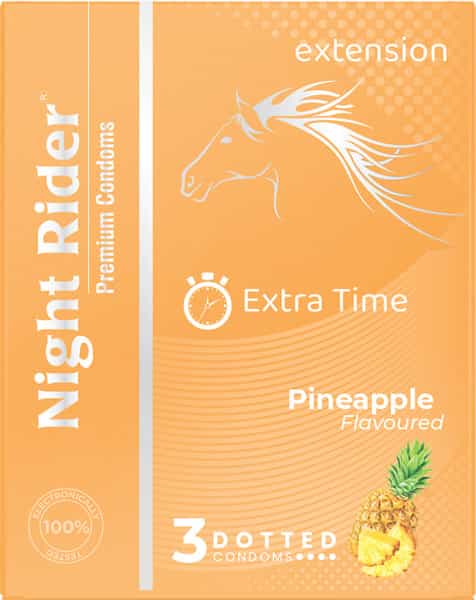 Night Rider Condom - Pineapple -3'S
