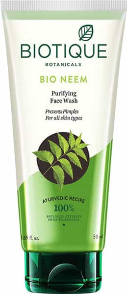 Biotique Bio Neem Purifying Face Wash For Oily Acne Prone Skin 50Ml