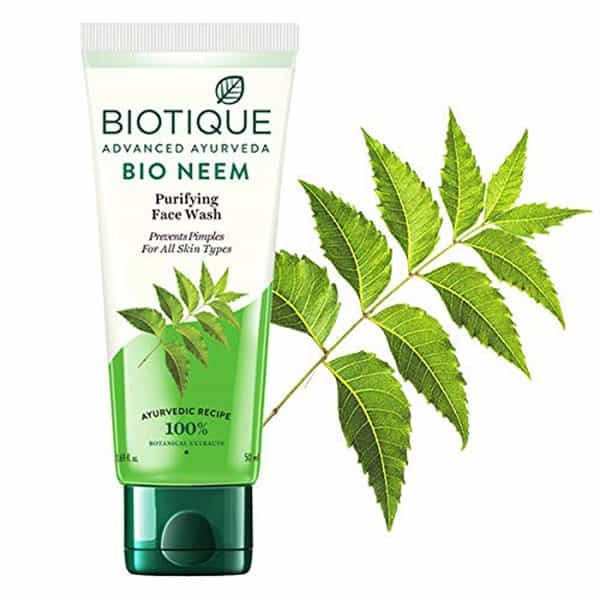 Biotique Bio Neem Purifying Face Wash For Oily Acne Prone Skin 50Ml
