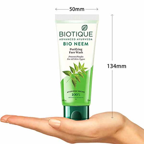 Biotique Bio Neem Purifying Face Wash For Oily Acne Prone Skin 50Ml