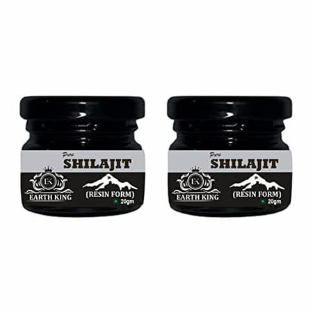 Earth King Pure Ayurvedic Shilajit/Shilajit Resin | Raw Shilajit | (Semi Liquid) - 40gm (Pack Of 1)