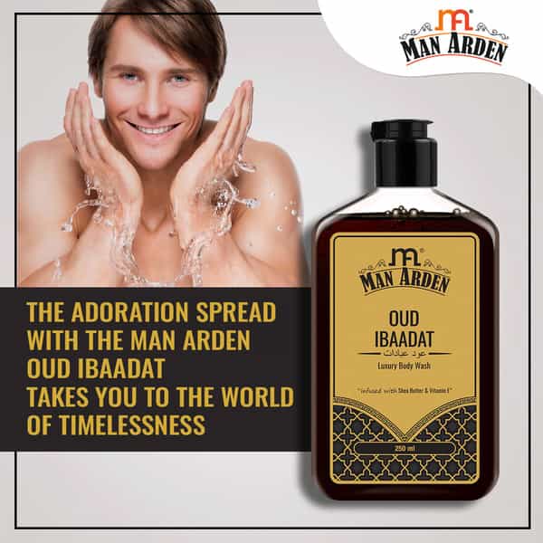 Man Arden Oud Ibaadat Luxury Body Wash Infused With Shea Butter & Vitamin E 250Ml