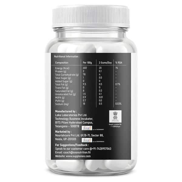 Supplenex Pure Himalayan Shilajit/Shilajeet Gummies With Fulvic Acid & Ksm 66 Ashwagandha | 30N