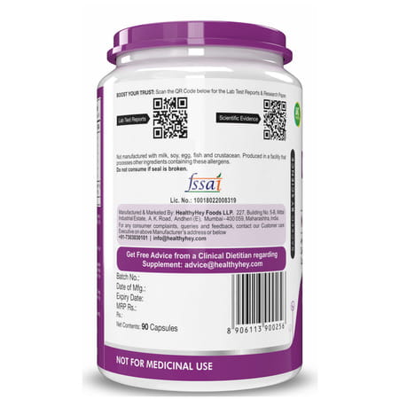 Healthyhey Digestive Enzyme - Multi-Enzyme Complex - 90 Veg. Capsules