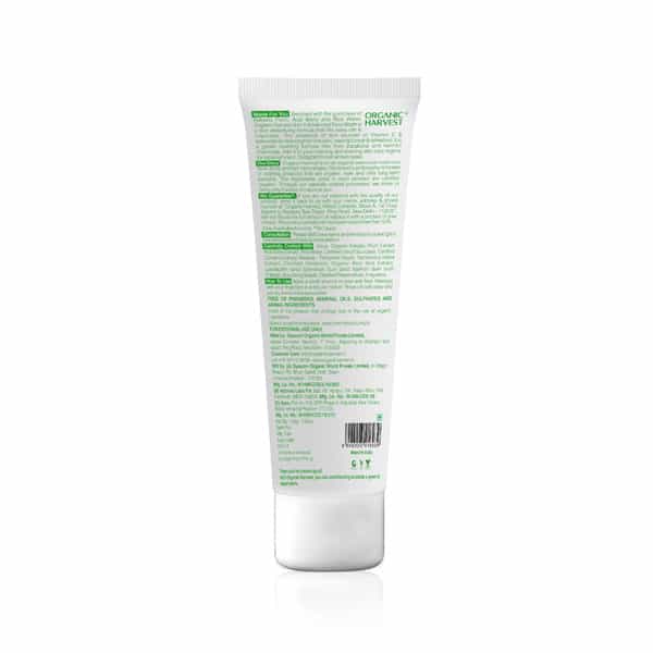Organic Harvest 3-In-1 Advanced Face Wash: Kakadu Plum, Acai Berry & Rice Water |Paraben-Free, 100Gm