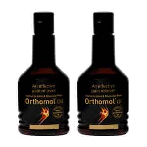 Orthomol Ayurvedic Pain Relief Oil 100 Ml | Fast Relief For Joint| Knee| Muscular Pain (pack Of 2)