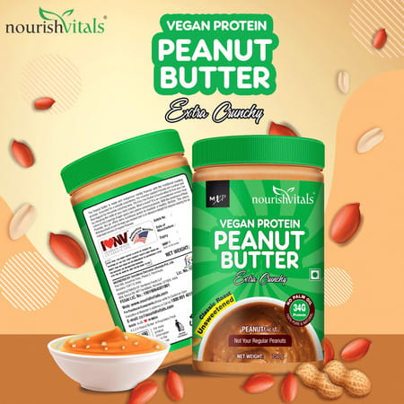 Nourishvitals Irresistibly Tasty Combo 750 G + Protein Peanut Butter (Creamy Dark Chocolate) 750 G