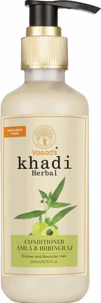 Vagad's Khadi Amla & Bhringraj Conditioner 200Ml | For Hair Fall | Parabens Free | Silicon Free