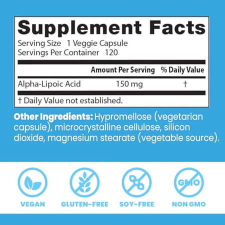 Doctor's Best Alpha-Lipoic Acid Capsules | 120 Count