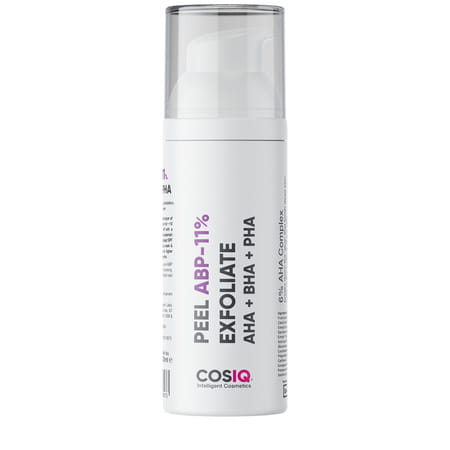 Cos-Iq Abp 11% Beginner Friendly Exfoliating Peel Aha 6% | Ph4% | Bha 1% Peeling Solution