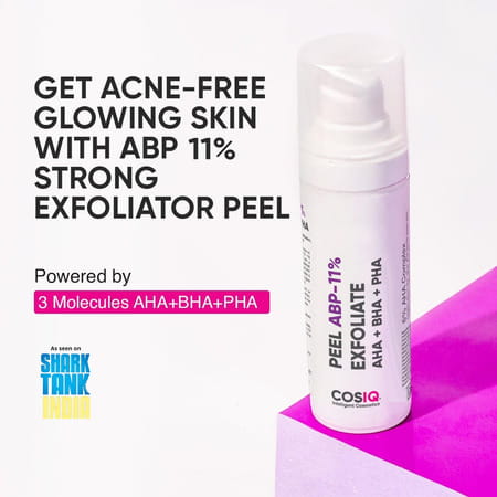 Cos-Iq Abp 11% Beginner Friendly Exfoliating Peel Aha 6% | Ph4% | Bha 1% Peeling Solution