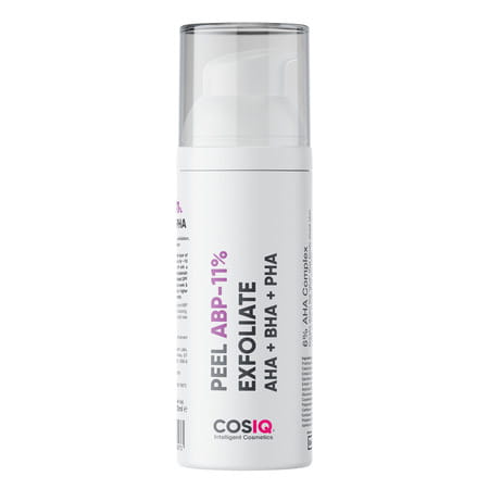 Cos-Iq Abp 11% Beginner Friendly Exfoliating Peel Aha 6% | Ph4% | Bha 1% Peeling Solution