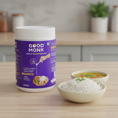 Good Monk Family Nutrition Mix | To Improve Energy | Immunity & Gut Health | 120 Serves