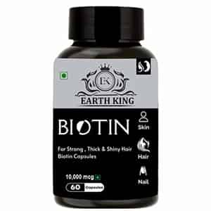 Earth King Biotin Capsule - 10000 Mcg 60 Capsules