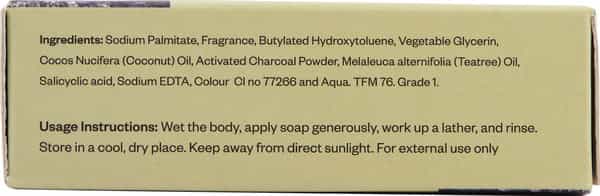 Haeal Activated Charcoal And Tea Tree Soap 75G