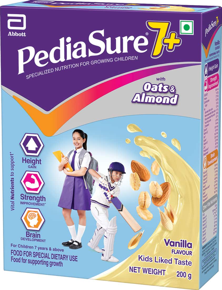 Pediasure 7+ With Oats & Almond Vanilla Box 200 Gm